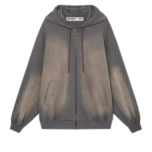 OPEN YY WIDE BOX HOODIE GRAY - 1