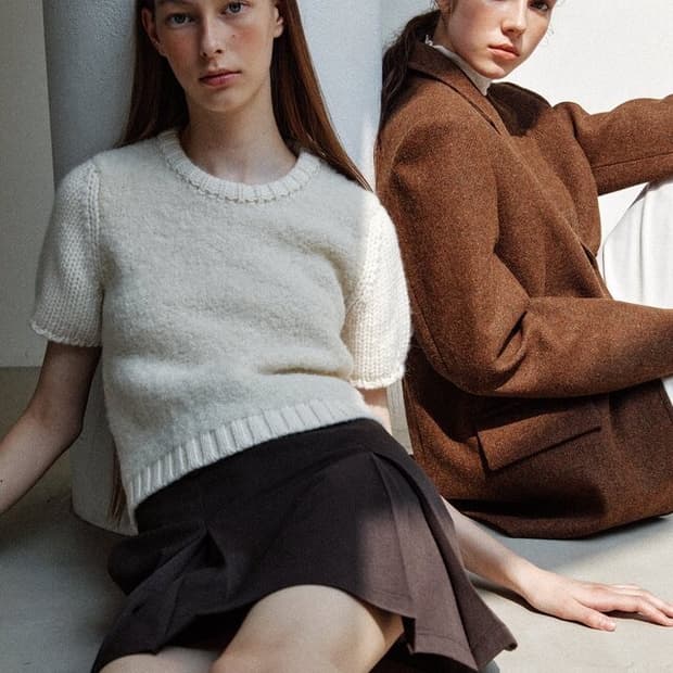 Le knit 니트 반팔