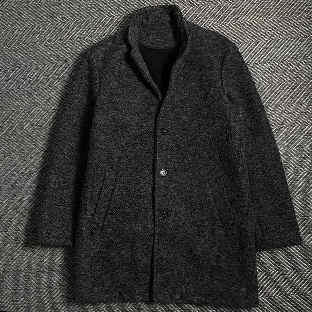 빈티지 트위드 오버핏 싱글 발마칸 코트o 5039