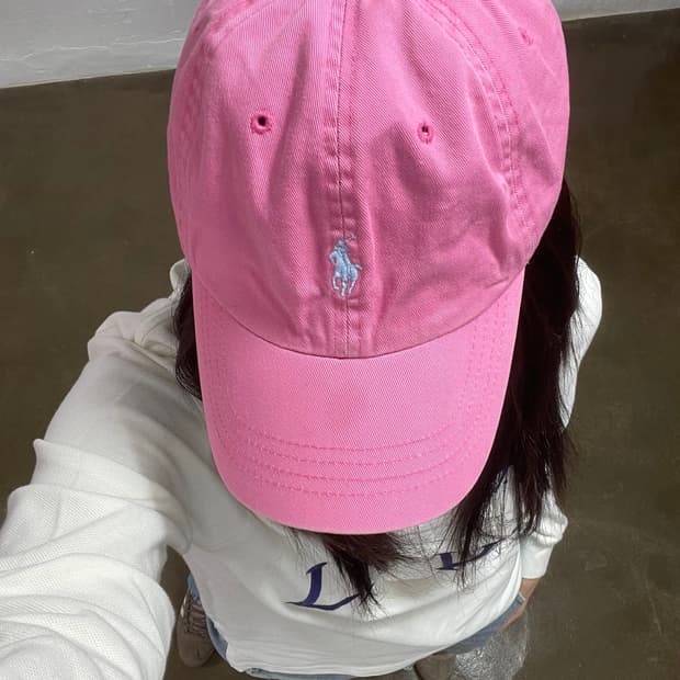 폴로 랄프로렌 핑크 볼캡