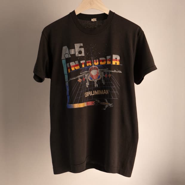 80s A-6 Intruder Grumman T shirt/(95-100