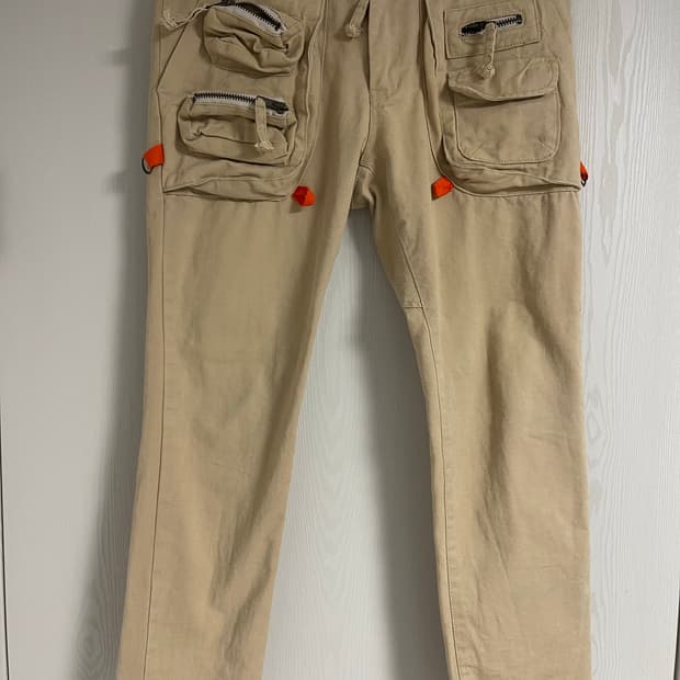 다이어트 부처 슬림 스킨 멀티 포켓 카고 팬츠 M(32-33인치)