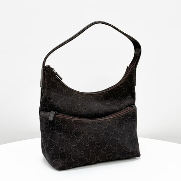 구찌 GG 캔버스 숄더백 다크브라운