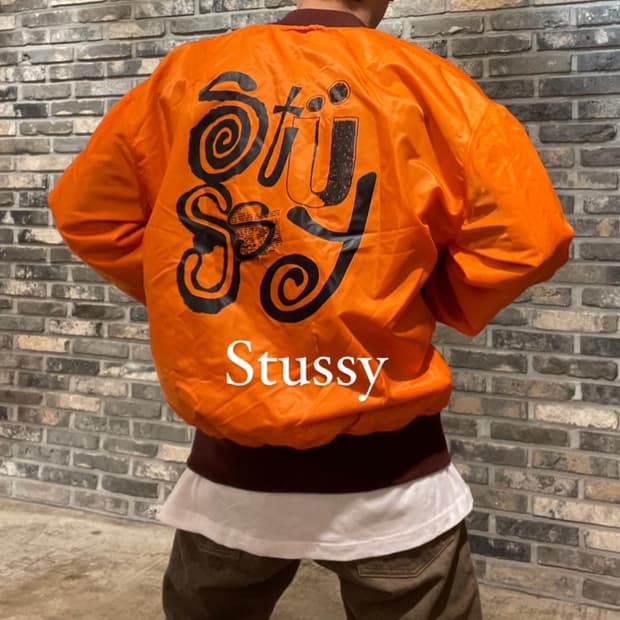 스투시 리버시블 폴리 ma-1 봄버 타입 재킷