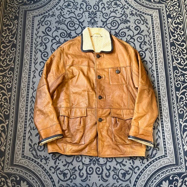 XL 빈티지 그레잇 초이스 레더 자켓/W2445
