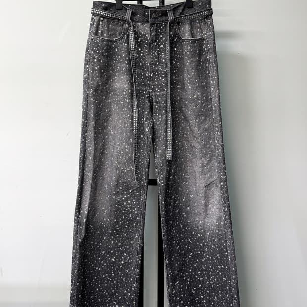 벌스오브로얄차일드 24AW 스와로브스키 데님 팬츠