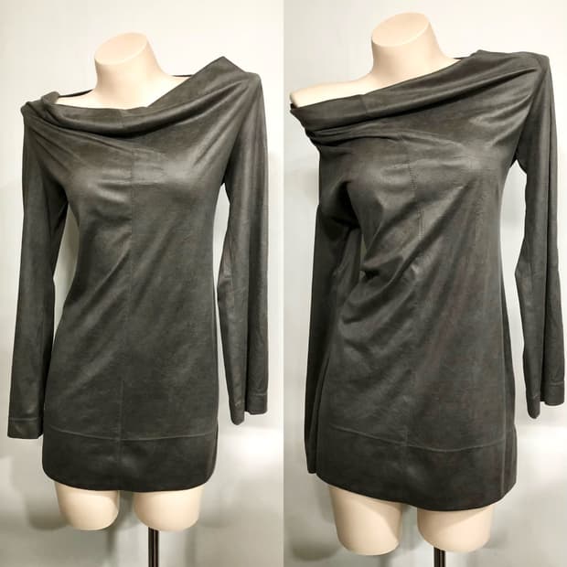 velour ash khaki drop one piece