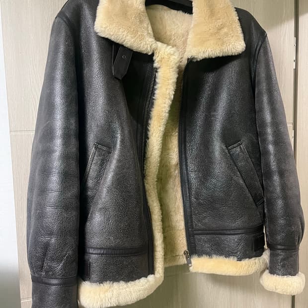 [100~105] B-3 폭격기 무스탕 무통 자켓 리얼레더 양가죽