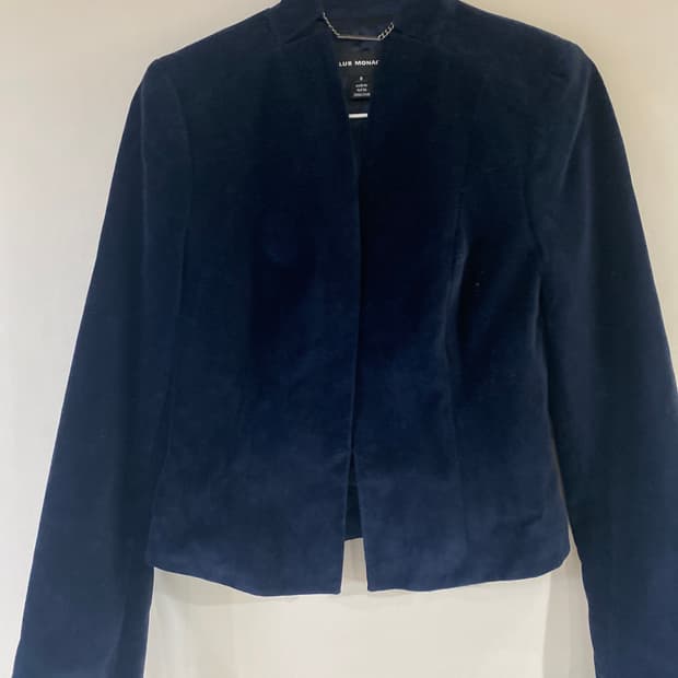 클럽모나코 네이비 벨벳 자켓