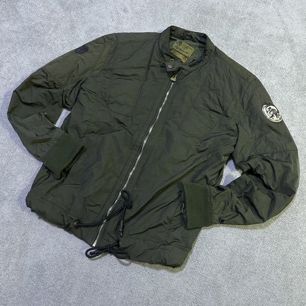 디젤 카키 봄버 자켓 