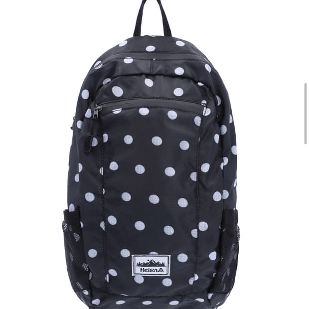 하이산 도트 백팩 블랙
