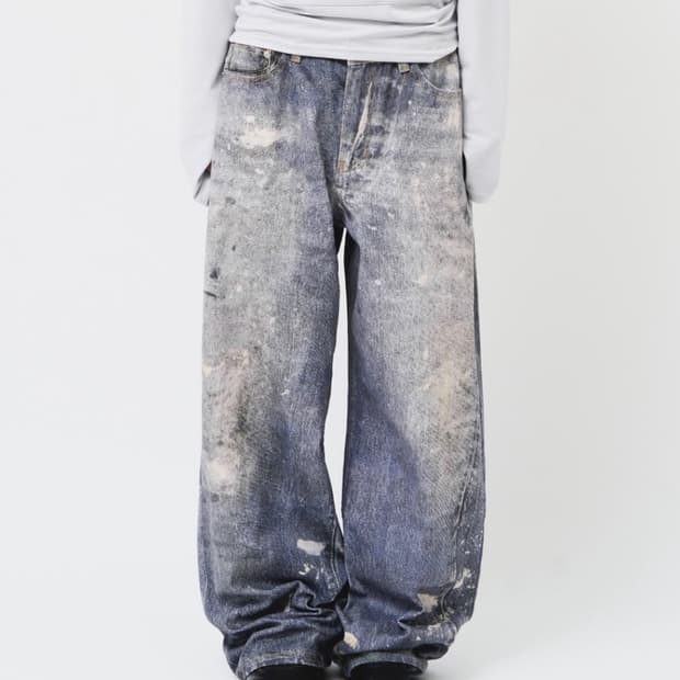 Digital wide denim