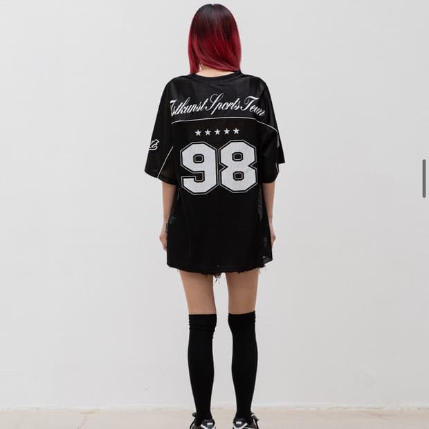 이스트쿤스트 MESH FOOTBALL JERSEY_BLACK
