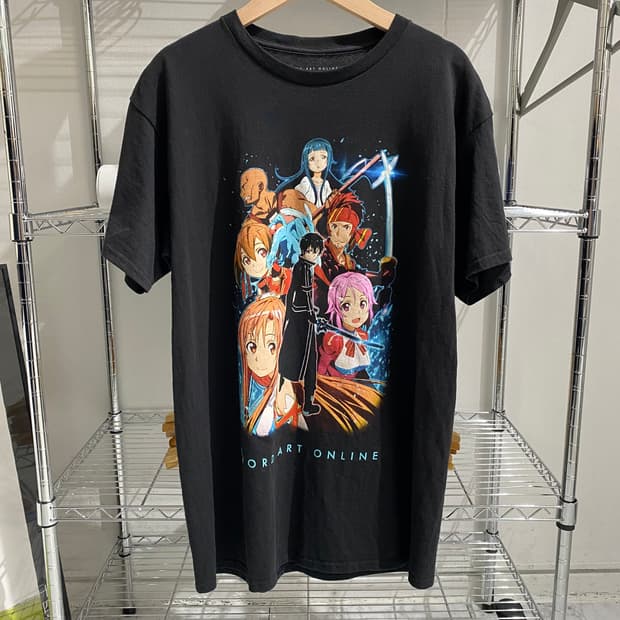 소아온 소드아트온라인 오피셜 애니메이션 티셔츠