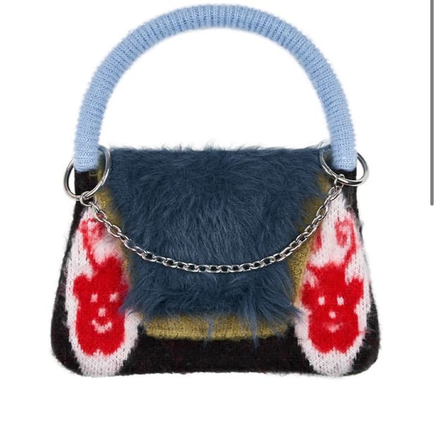 유쓰배쓰 Fairy knit shoulder bag_black