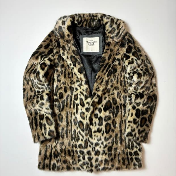 아베크롬비 00's Y2K 긱시크 레오파드 퍼 자켓 PN8207