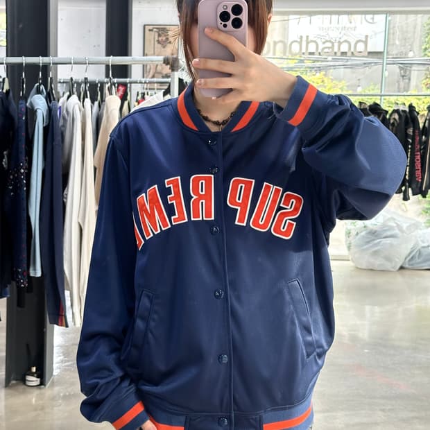 슈프림 15SS 바시티 자켓