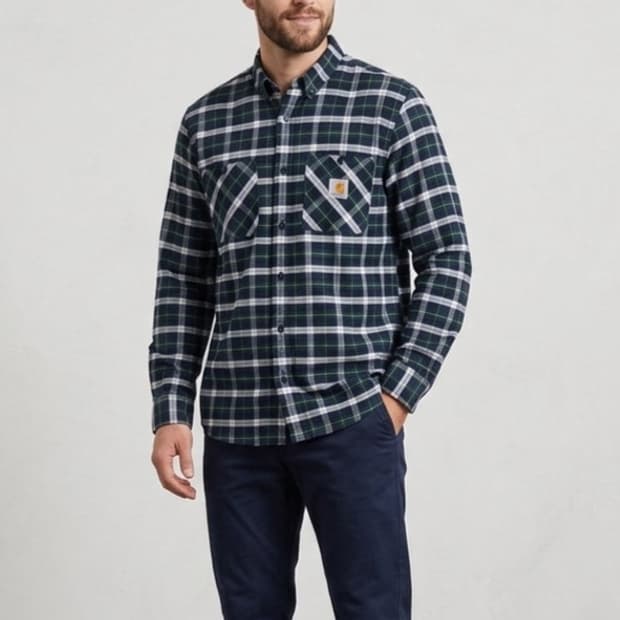 [110]칼하트 체크 도머 셔츠