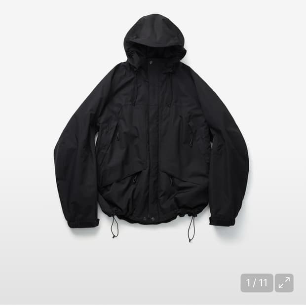 해칭룸 Tech Parka Black