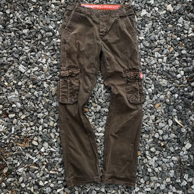 super dry 빈티지 카고팬츠 (실측확인)