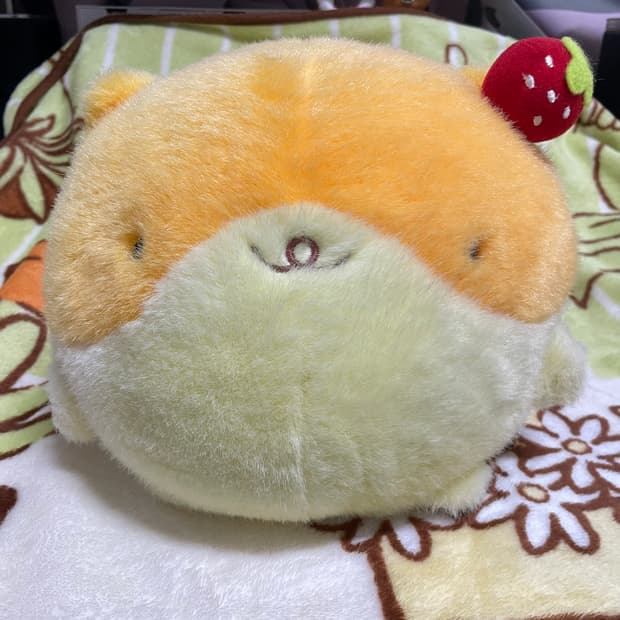 고전 딸기 햄마로 인형