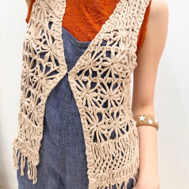 fringe crochet vest