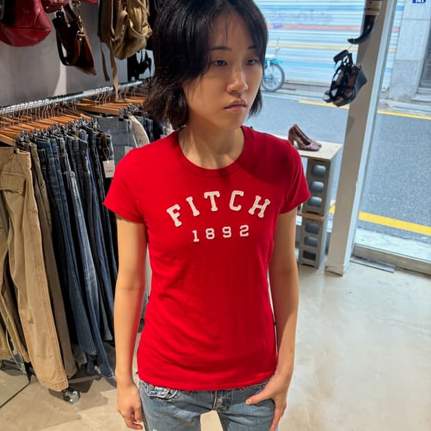 Abercrombie & Fitch 슬림핏 반팔 티셔츠 S