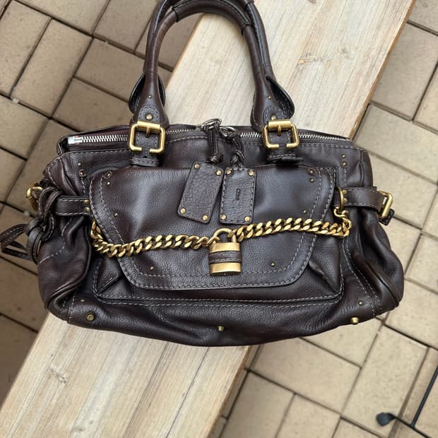 [A 정품] 끌로에 패딩턴백 다크브라운