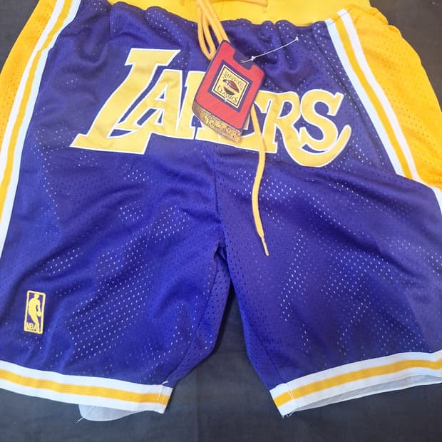 레이커스 레트로 og 농구반바지 힙합바지