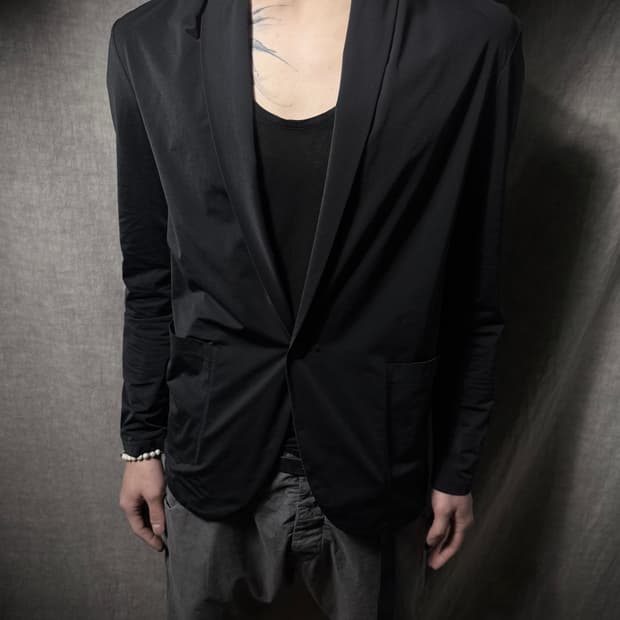 Attachment Drape Shawl Collar Jacket