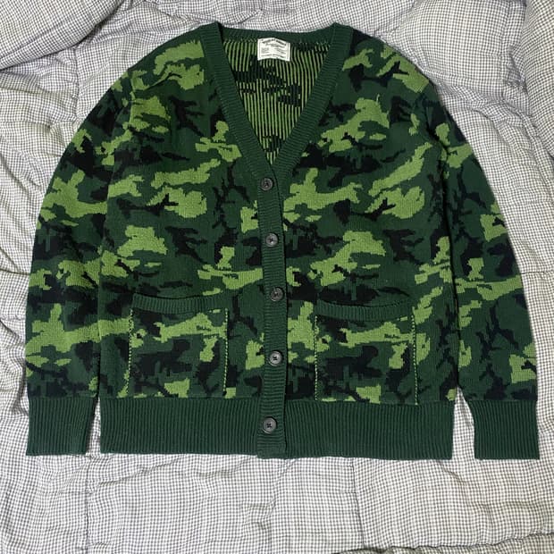 카모 패턴 가디건