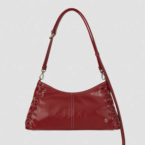[택포](체인O)KHIHO EYELET-DETAIL BAG RED