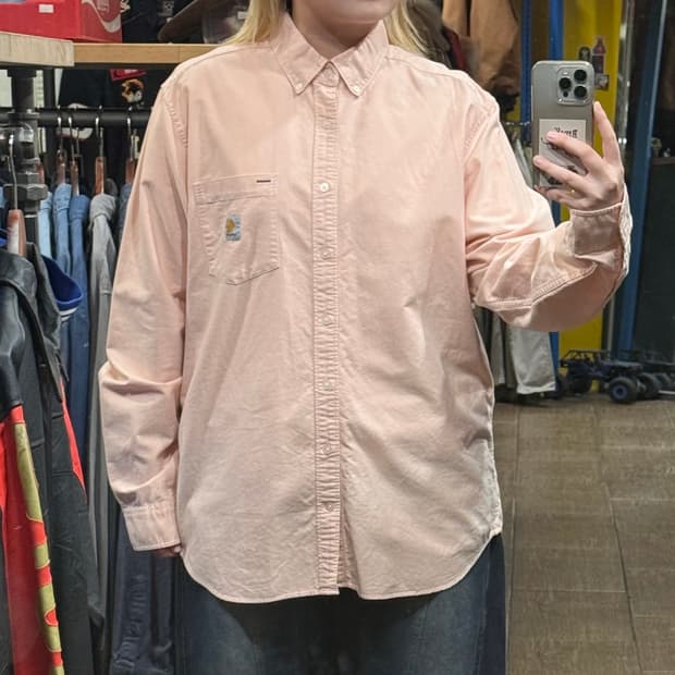 [HI] 칼하트 긴팔셔츠 핑크 