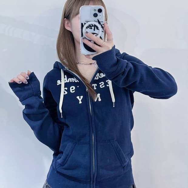 아베크롬비 네이비 후드집업