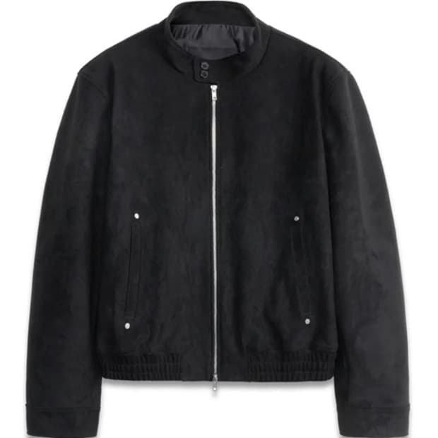 도프제이슨 풀업 스웨이드 버튼 해링턴 자켓 L