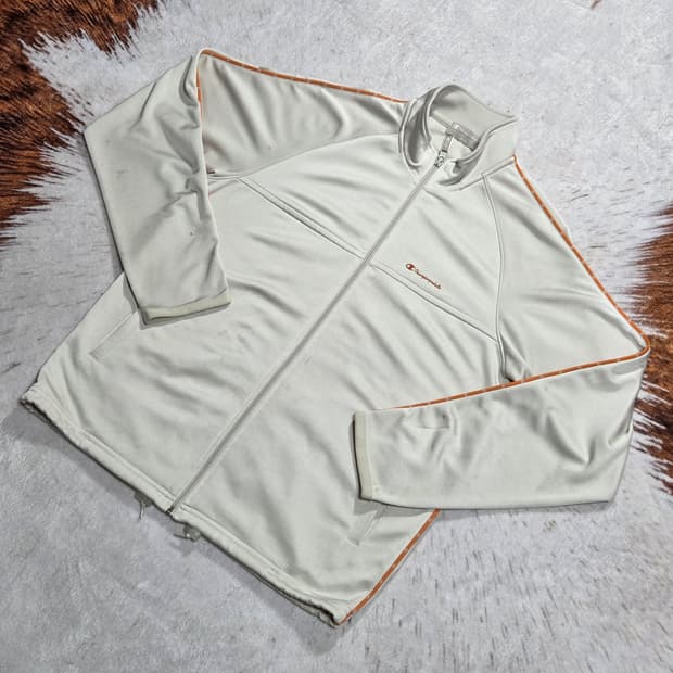 챔피온 일본판 아이보리 사이드 라인 져지