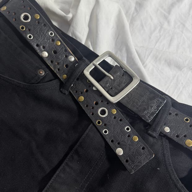 빈티지 스터드 벨트 y2k