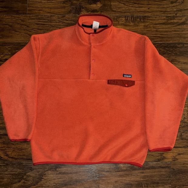 11FW 파타고니아 신칠라 스냅-T 플리스 오렌지 레드