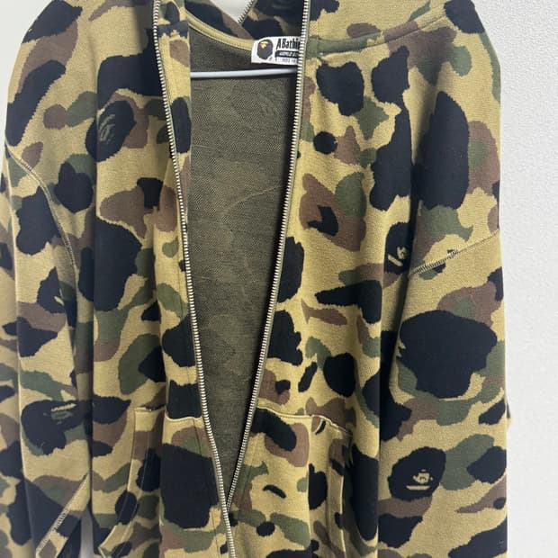 베이프 후드집업 카모