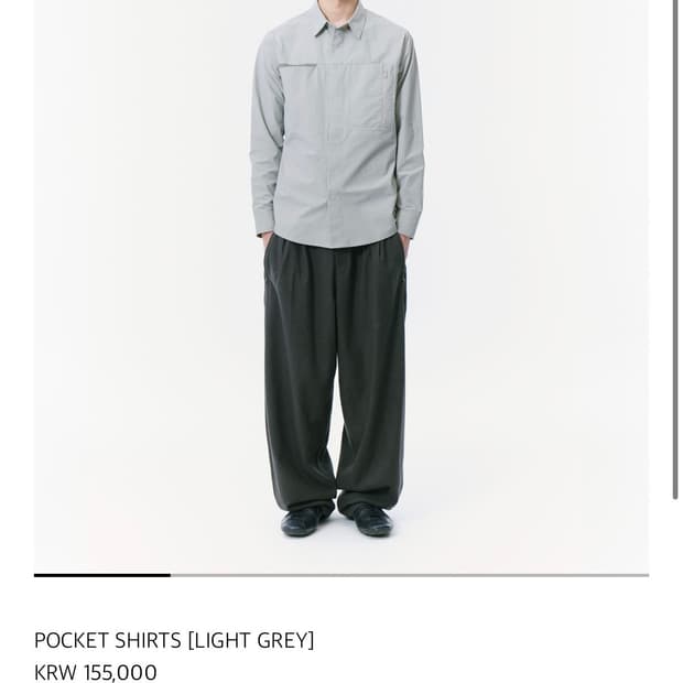 산산기어 포켓 셔츠 POCKET SHIRTS [LIGHT GREY]