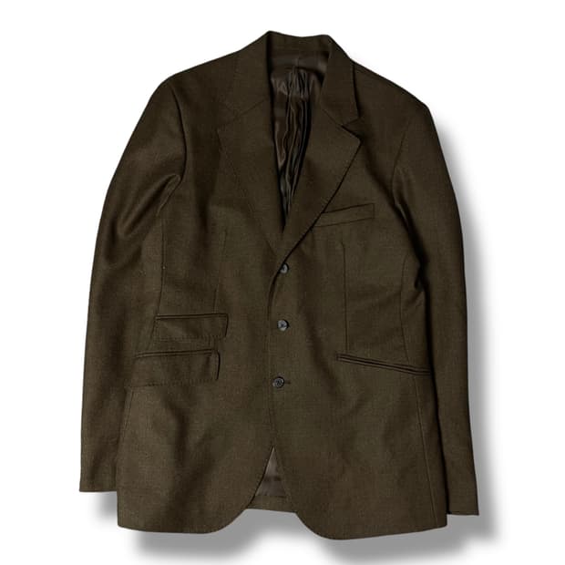 이얼즈어고 울 100 브라운 자켓 M