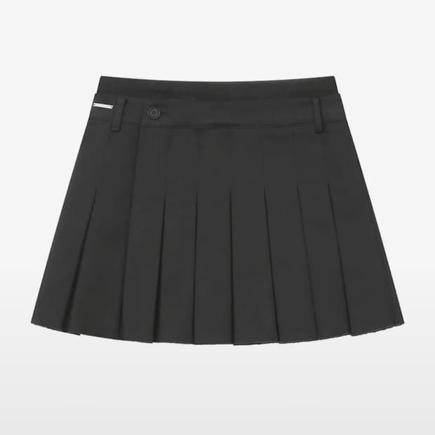 미세키서울 Ribbed layered pleats skirt 스커트