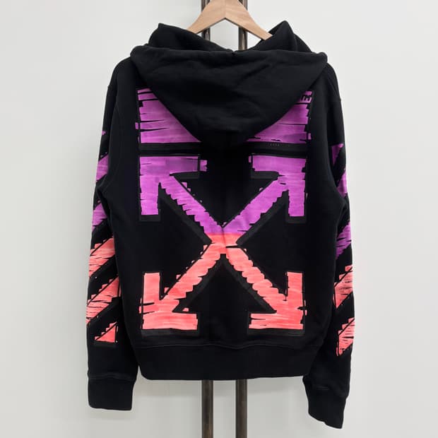 [M]오프화이트 마커에로우 후드티