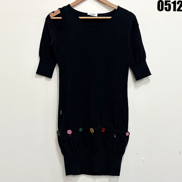 모스키노 진스 블랙 니트 원피스 XS 0512
