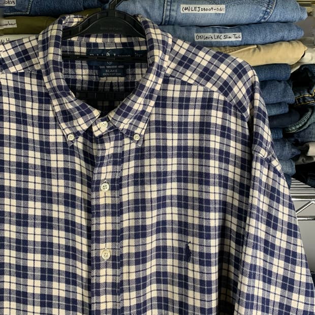 [2XL] 폴로 랄프로렌 멀티체크 플란넬 셔츠