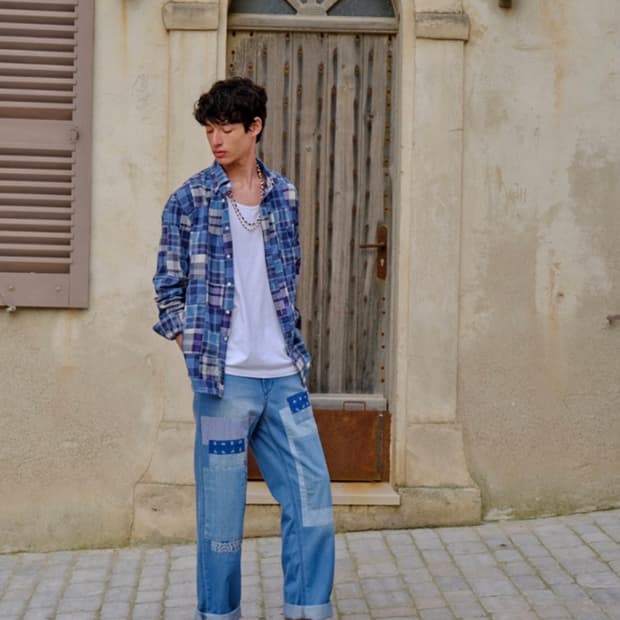[30] [25SS] HAZZYS 패치워크 데님 팬츠
