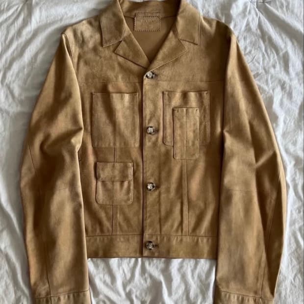 프라다 스웨이드 자켓