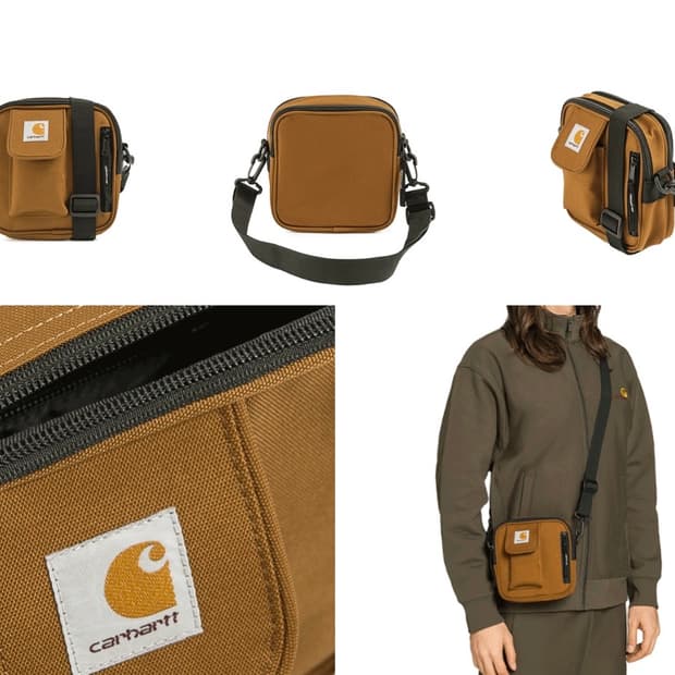 칼하트 wip 에센셜 미니백 브라운