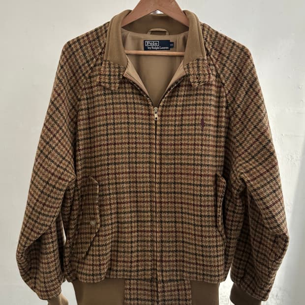 Polo 폴로 랄프로렌 90’s 건클럽체크 울 바라쿠타 자켓