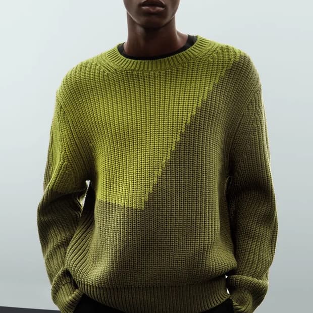 코스 청키 울 니트 l